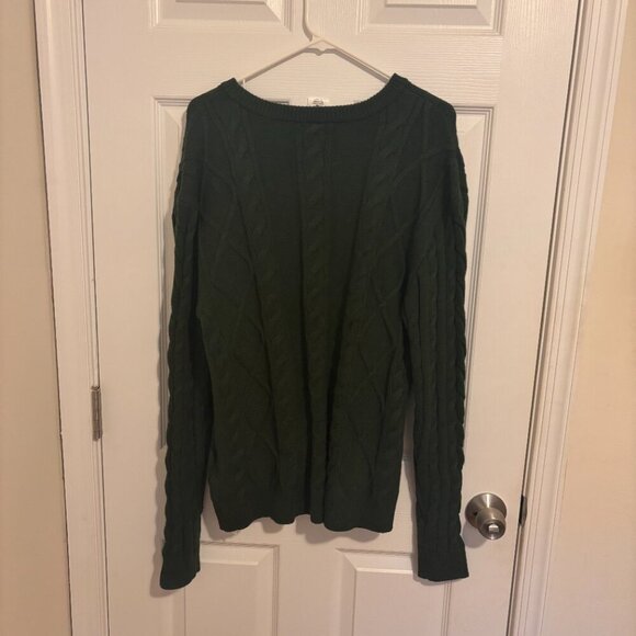 Disney Pixar Toy Story Alien Cable Knit Sweater Womens XL Deep Green Pullover - Picture 7 of 9